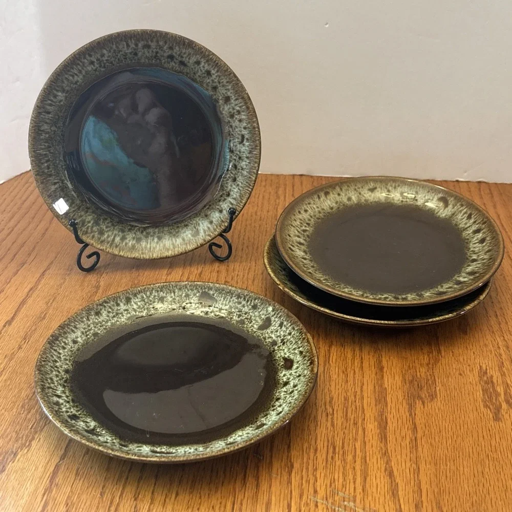 Vintage Cannonsburg Like Pottery‎ Brown Drip Glaze 7